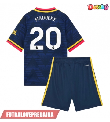 Lacne Dětský Futbalové dres Arsenal Noni Madueke #20 2026-27 Krátky Rukáv - Preč (+ trenírky)